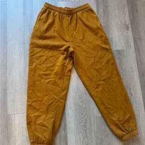 Mustard Yellow Jogger Pants